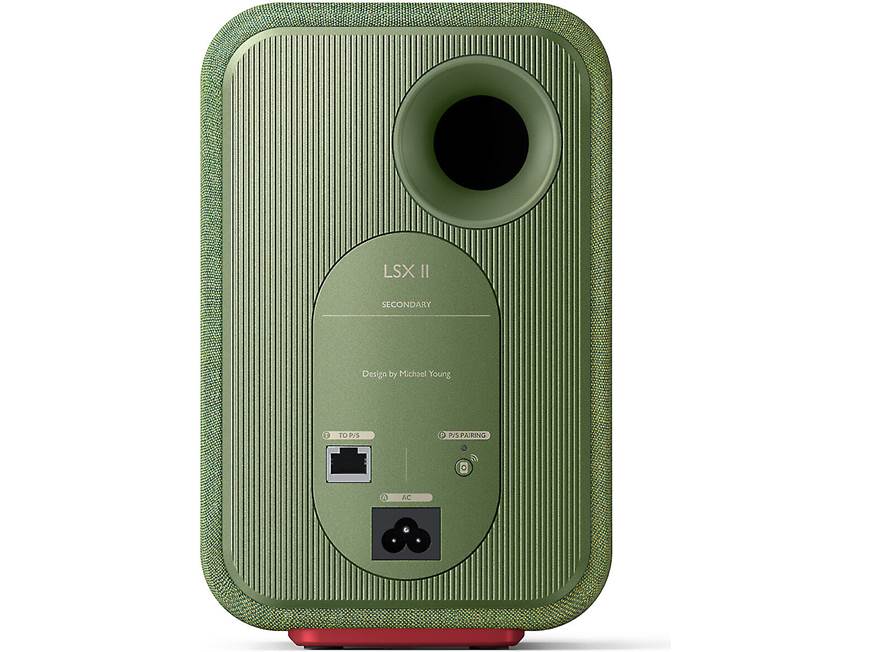 KEF LSX II (Olive Green, Fabric) Powered speakers with Wi-Fi