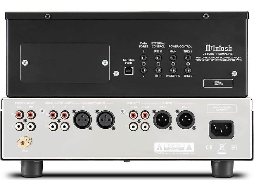 McIntosh C8 Tube-powered stereo analog preamplifier at Crutchfield