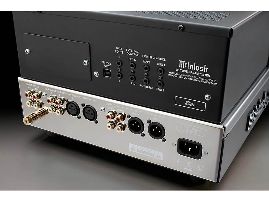 McIntosh C8 Tube-powered stereo analog preamplifier at Crutchfield