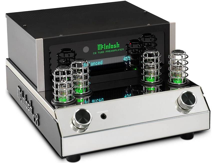 McIntosh C8 Tube-powered stereo analog preamplifier at Crutchfield