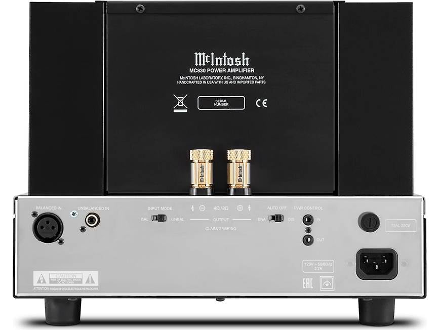 McIntosh MC830 One-channel solid state amplifier at Crutchfield