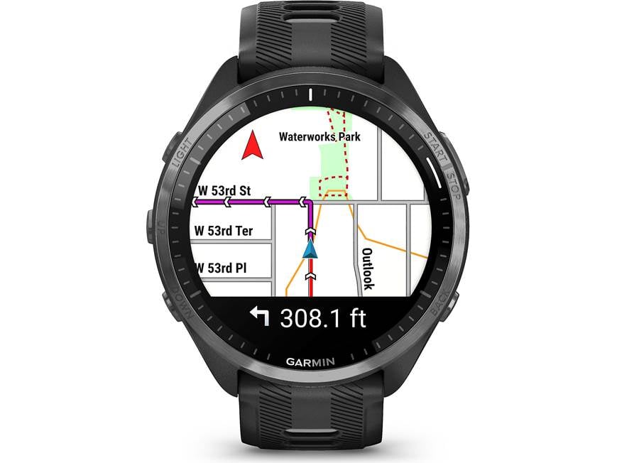 Garmin Forerunner® 965 (Titanium bezel with Black case and Black