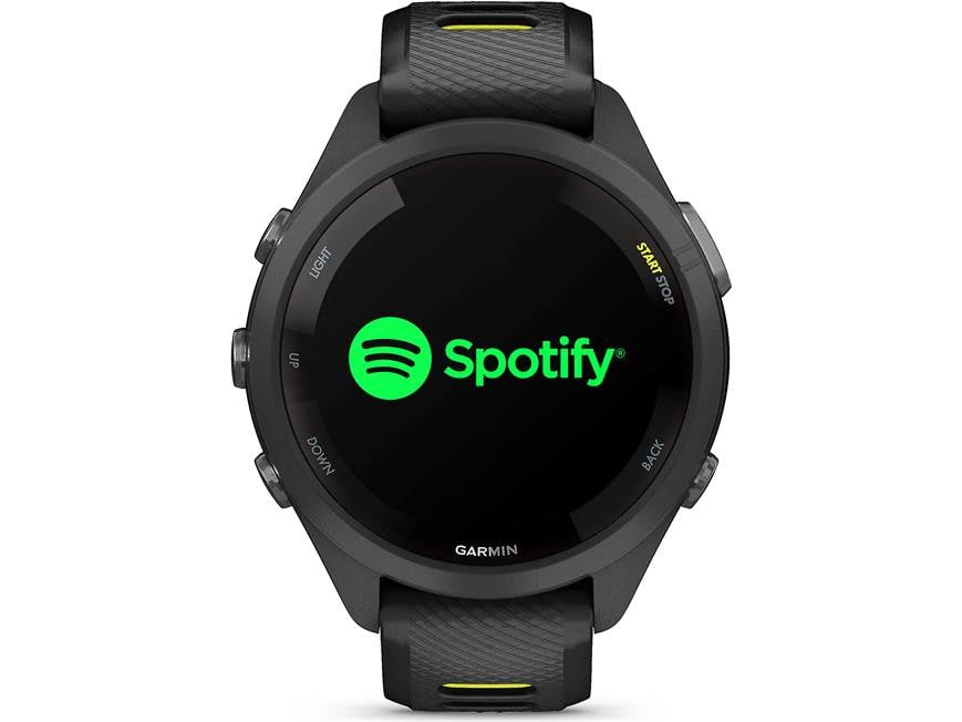 Garmin Forerunner 265S (Black bezel and case with Black/Amp Yellow 