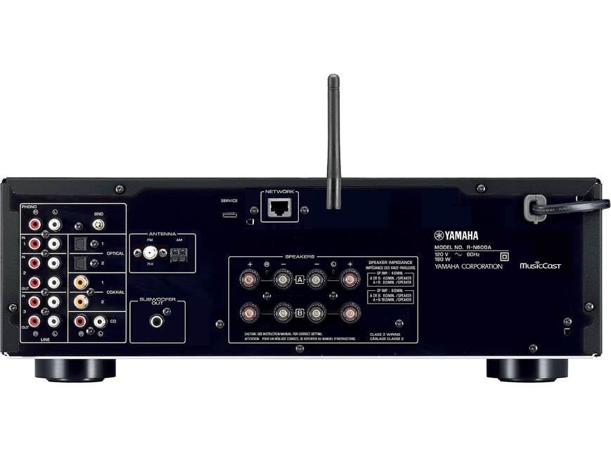 アンプ YAMAHA R-N600A Yamaha R-N600A (Black) Stereo receiver with Wi-Fi, Bluetooth, and