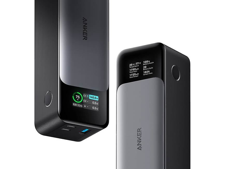 スマホアクセサリー Anker 737 Power Bank 140w Anker 737 Power Bank 140-watt portable charger — two USB-C ports