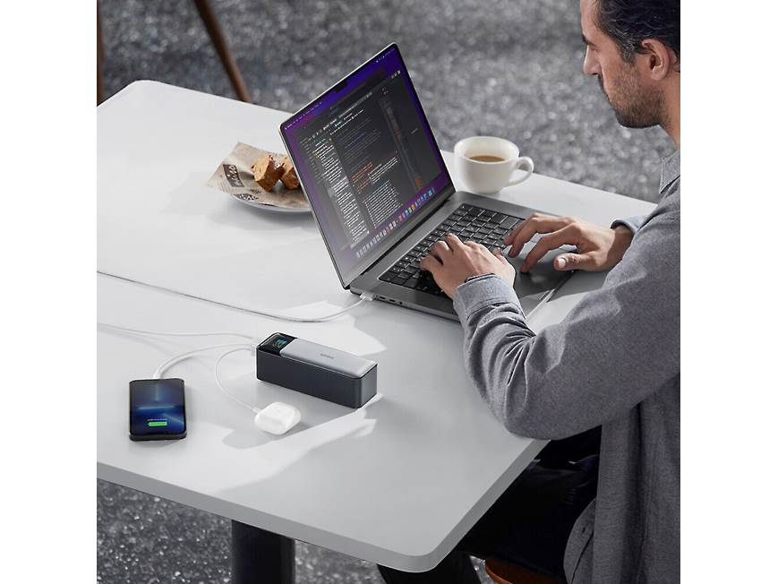 Anker 737 Power Bank 140-watt portable charger — two USB-C ports