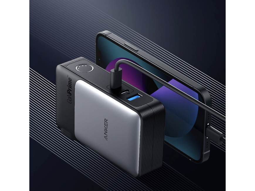 Anker 733 Power Bank Hybrid charger with 2 USB-C ports and 1 USB-A