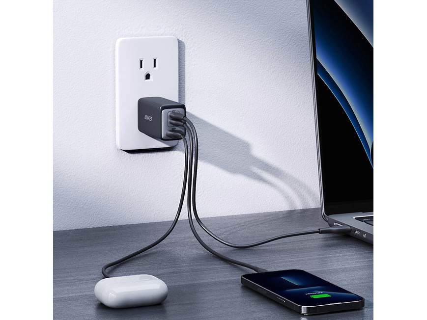 Anker 735 Charger (GaNPrime 65W) Wall charger with 2 USB-C ports
