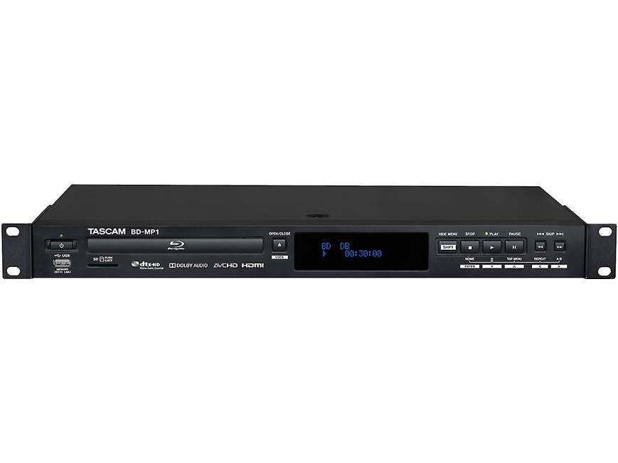 Tascam BD-MP1 Rack-mountable studio Blu-ray/CD/media player at