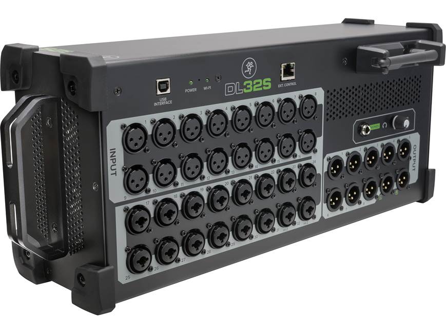 Mackie DL32S 32-channel digital mixer — rack-mountable stagebox