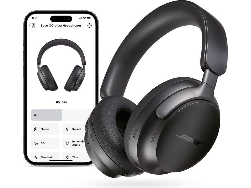 Bose QuietComfort Ultra Headphones (Black) Over-ear wireless noise
