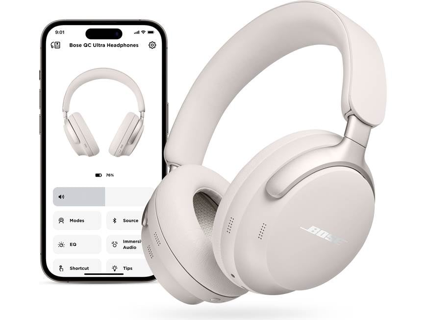 Bose QuietComfort Ultra Headphones (White Smoke) Over-ear wireless