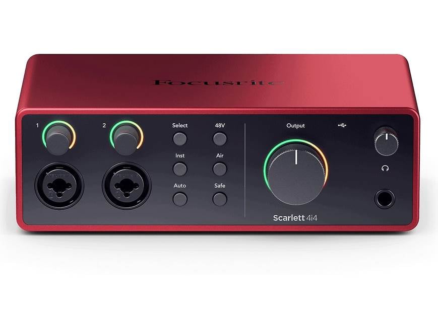Focusrite Scarlett 4i4 (4th Generation) USB 2.0 (Type-C) audio