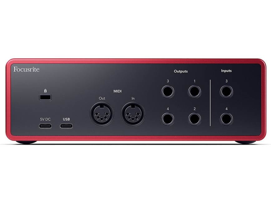 Focusrite Scarlett 4i4 (4th Generation) USB 2.0 (Type-C) audio