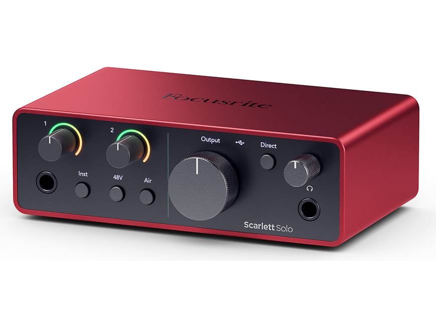 Focusrite Scarlett Solo (4th Generation) USB 2.0 (Type-C) audio