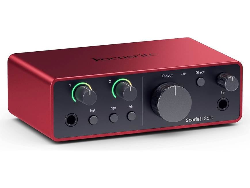 Focusrite Scarlett Solo (4th Generation) USB 2.0 (Type-C) audio