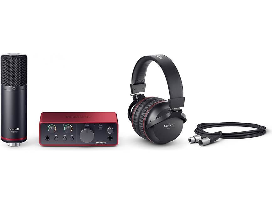 Focusrite Scarlett Solo Studio (4th Generation) Home recording