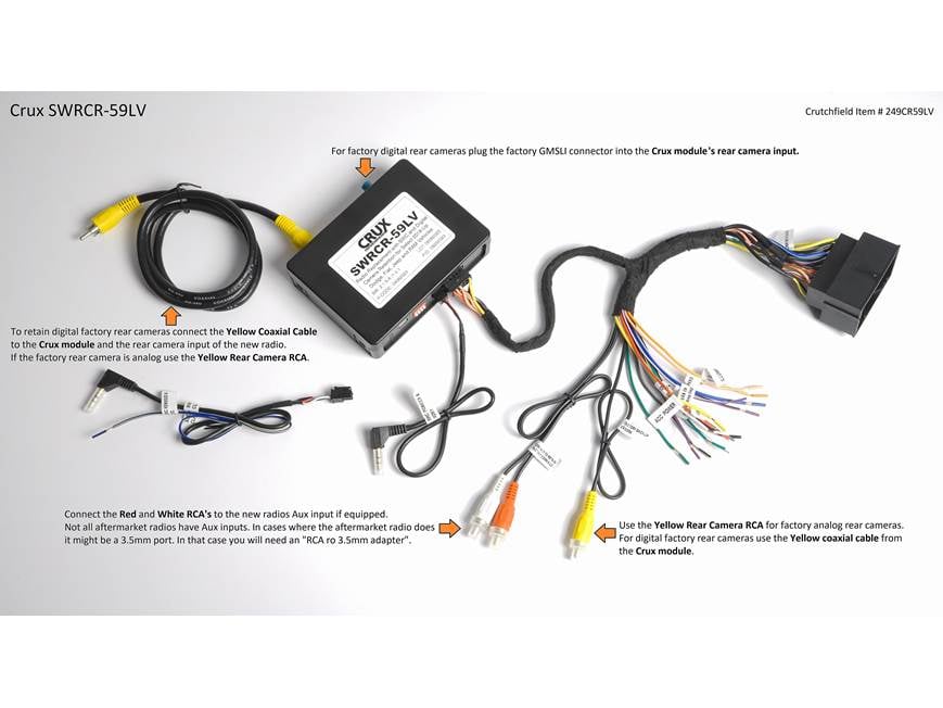 CRUX SWRCR-59LV Wiring Interface Connect a new car stereo and