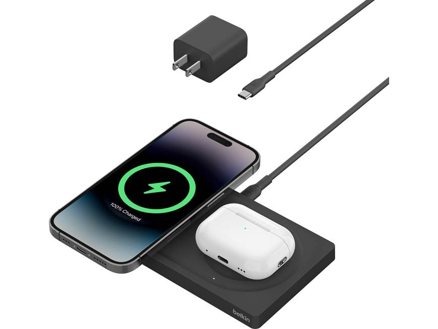 Belkin BoostCharge Pro 2-in-1 wireless charging pad with MagSafe