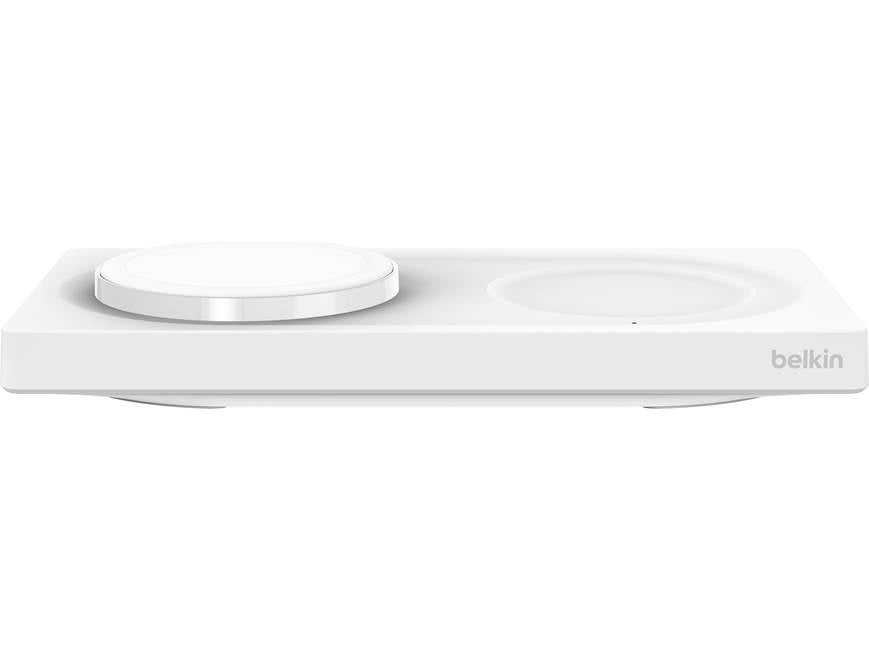 Belkin BoostCharge Pro (White) 2-in-1 wireless charging pad with