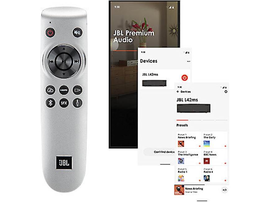 JBL L42ms (Black) Integrated music system with Bluetooth®, Apple