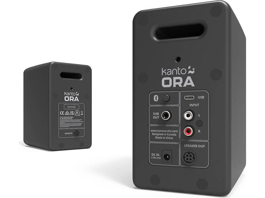 Kanto ORA (Matte Black) Powered stereo speakers with Bluetooth