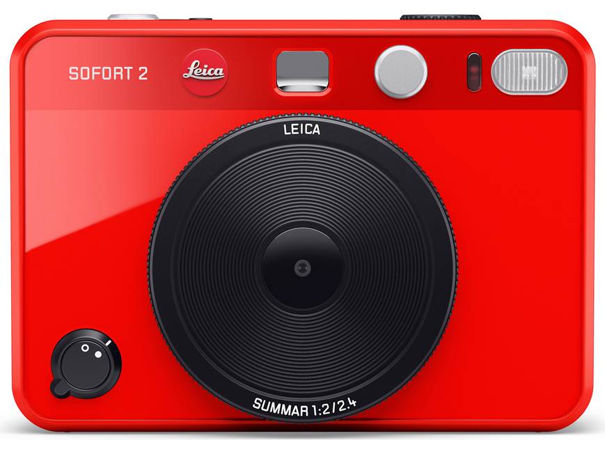 Leica Sofort 2 (Red) Hybrid instant camera with print function and