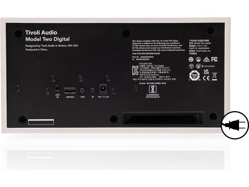 Tivoli Audio Model Two Digital (White/Silver) Powered speaker with