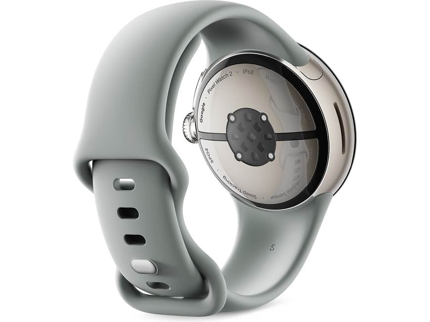 Google Pixel Watch 2 (Champagne Gold case and Hazel Active band