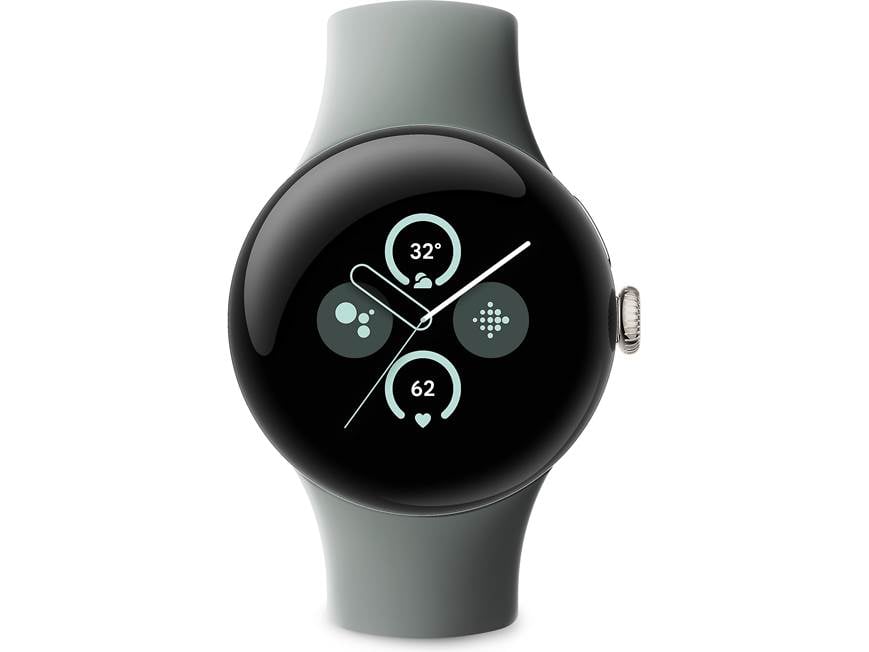 Google Pixel Watch 2 (Champagne Gold case and Hazel Active band