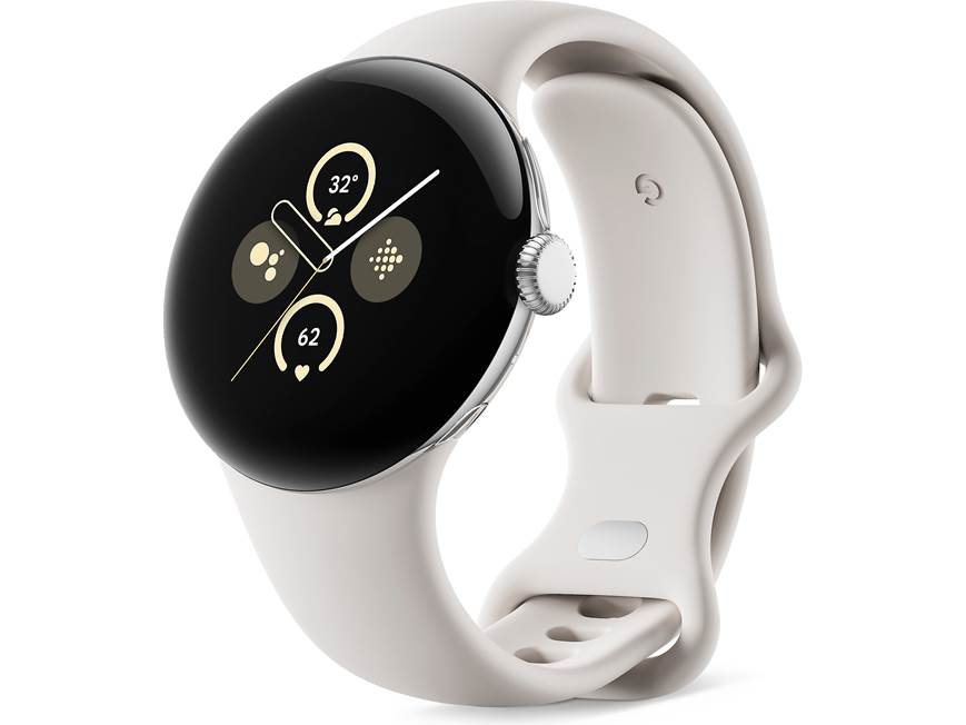 Google Pixel Watch 2 (Polished Silver case and Porcelain Active