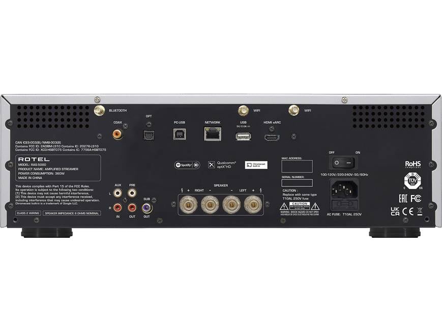Rotel RAS-5000 (Silver) Stereo integrated amplifier with Apple