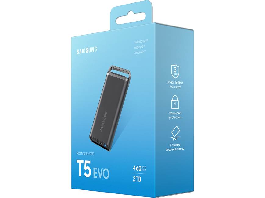 Samsung T5 EVO (2TB) Portable SSD with USB 3.2 (2TB) at Crutchfield