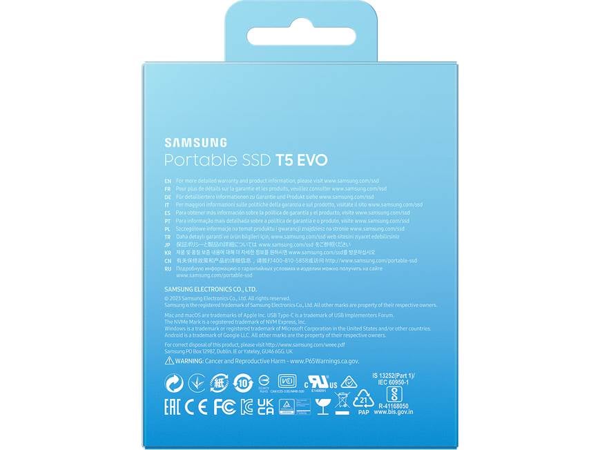 Samsung T5 EVO (4TB) Portable SSD with USB 3.2 (4TB) at Crutchfield
