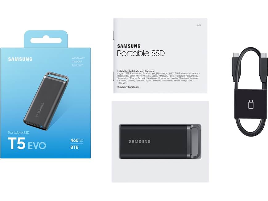 SAMSUNG T5 EVO Portable SSD 8TB - Thumbnail 3