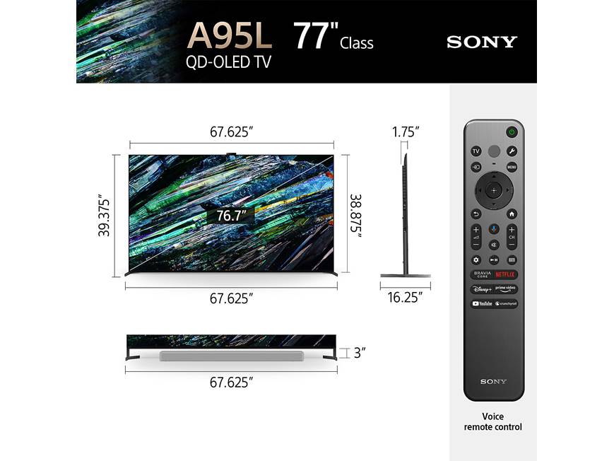 Sony MASTER Series BRAVIA XR77A95L (77