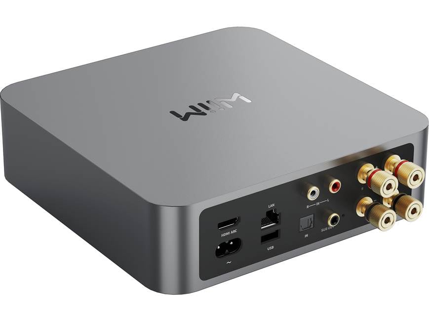 WiiM Amp (Space Gray) Wireless streaming amplifier with Bluetooth
