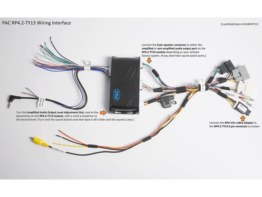 PAC RP4.2-TY13 Wiring Interface Connect a new car stereo and