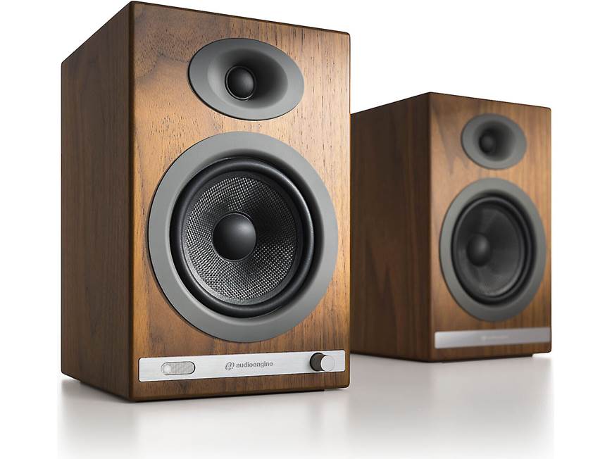 Audioengine HD5 (Walnut) Powered stereo speaker system with