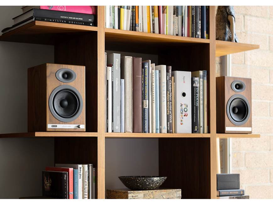Audioengine HD5 (Walnut) Powered stereo speaker system with