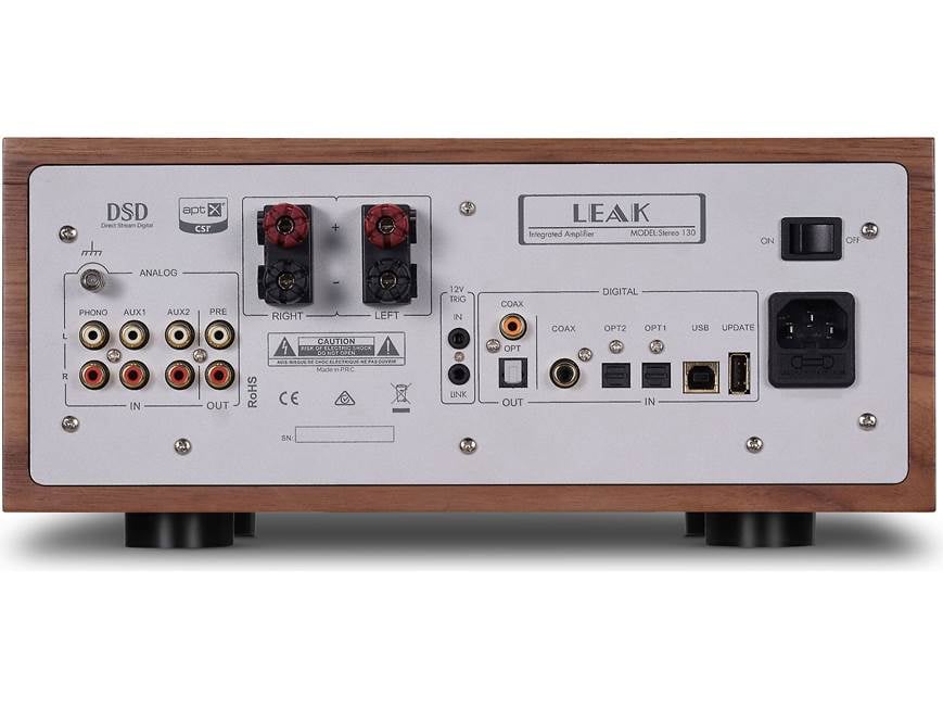 LEAK Stereo 130 (Walnut) Integrated amplifier with built-in DAC