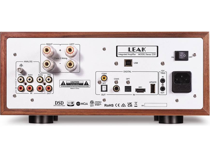 LEAK Stereo 230 (Walnut) Stereo integrated amplifier with HDMI and