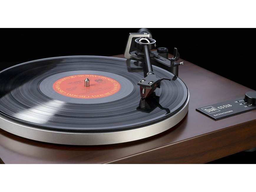 Dual CS 518 (Walnut) Manual belt-drive turntable with built-in