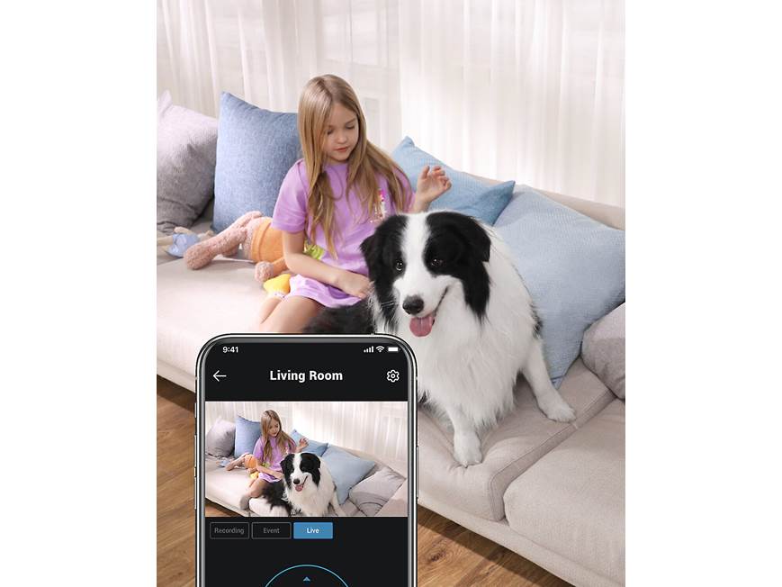 eufy by Anker Indoor Cam Mini 2K Pan and tilt 2K security camera