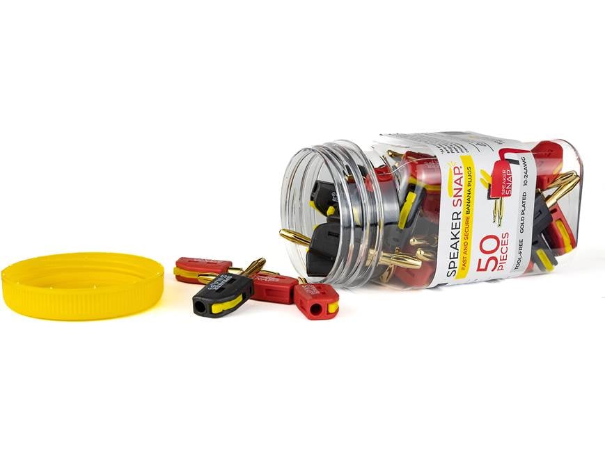 Speaker Snap Banana Connectors (50 pieces) Snap-lock banana plug