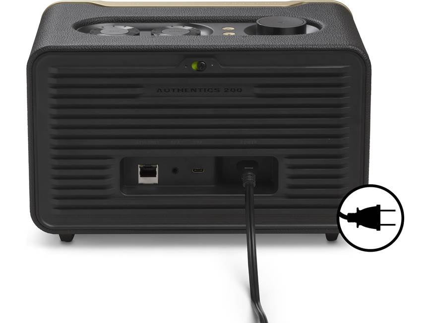 JBL Authentics 200 (Black) Wireless powered speaker with Wi-Fi and