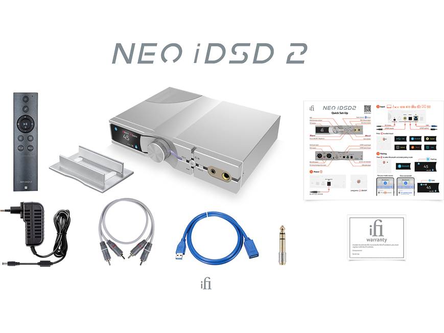 iFi NEO iDSD 2 Desktop USB DAC/preamp/headphone amp with Bluetooth