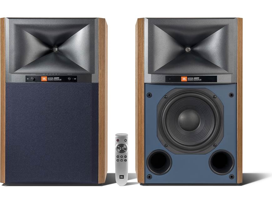 JBL 4329P Studio Monitors (Walnut) Wireless powered speakers with