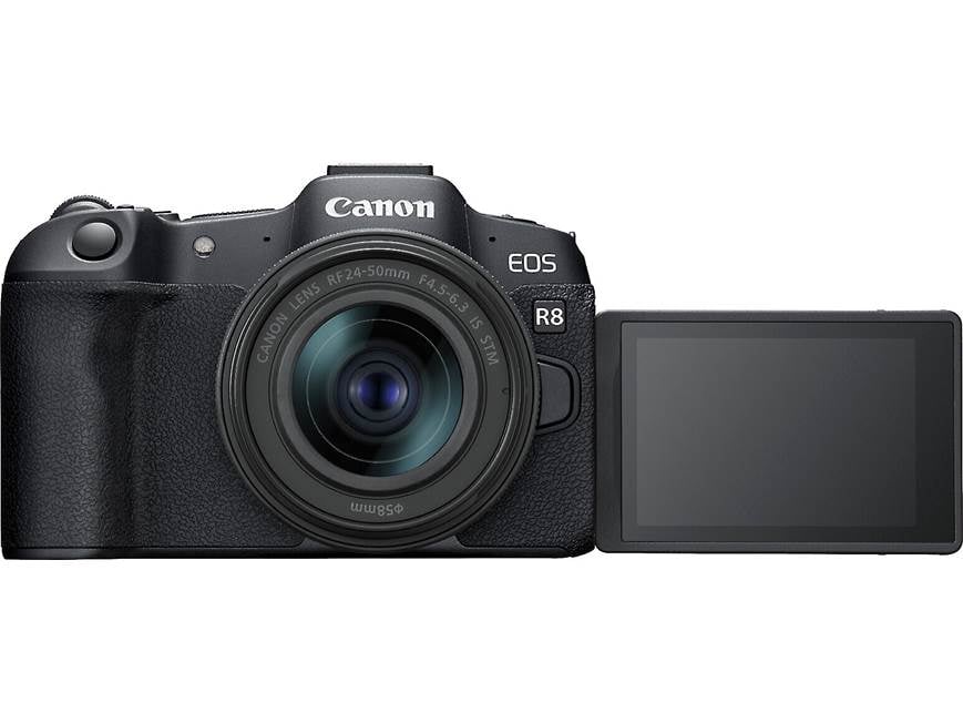 Canonカメラ Canon EOS R8 DSLR with RF 24-50mm Lens, 2x SanDisk 32GB, LED Flash