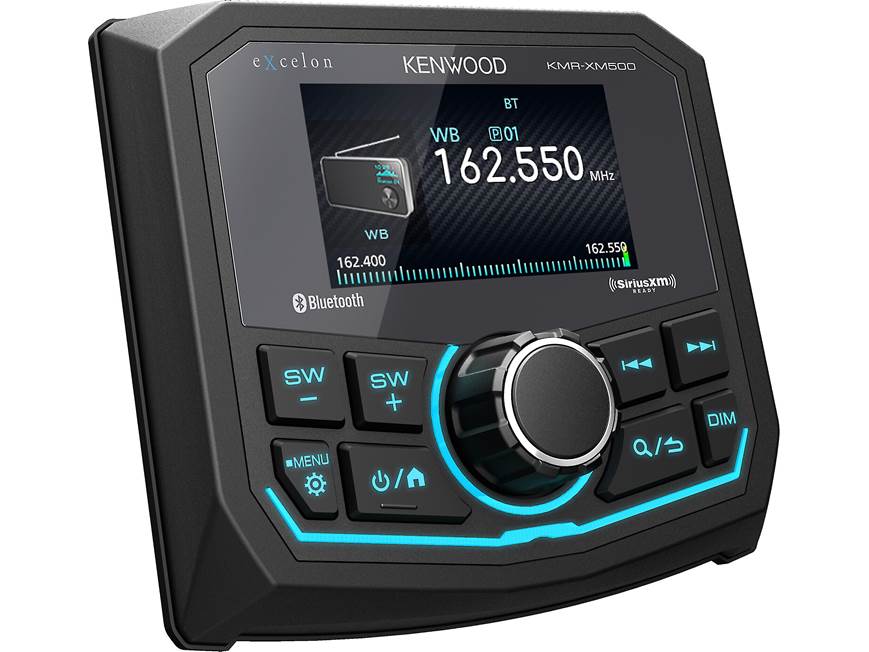 Kenwood Excelon KMR-XM500 Marine digital media receiver with built